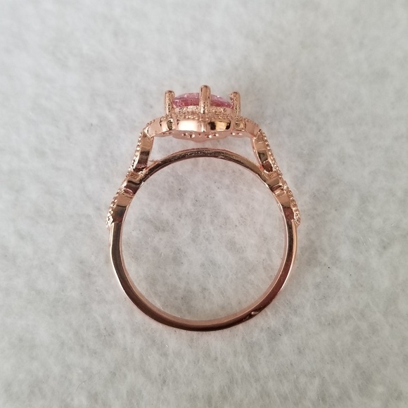 *only size 9 left!* Pink Rose Gold Ring - Picture 4 of 7